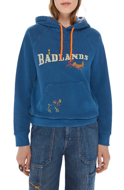 MOTHER The Square Badlands Graphic Cotton Hoodie in Bad - Badlands