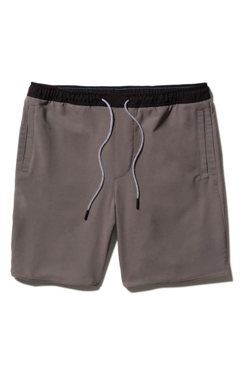 Complex Hybrid Shorts in Charcoal