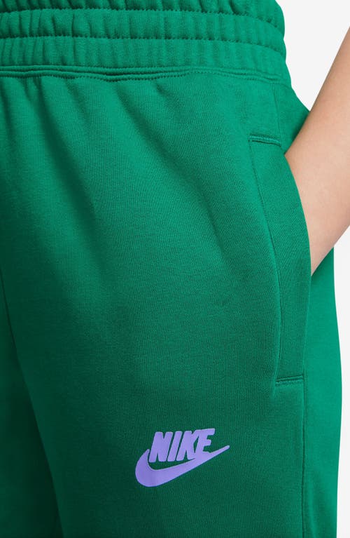 Shop Nike Kids' Culture Of Basketball Joggers In Malachite/light Thistle