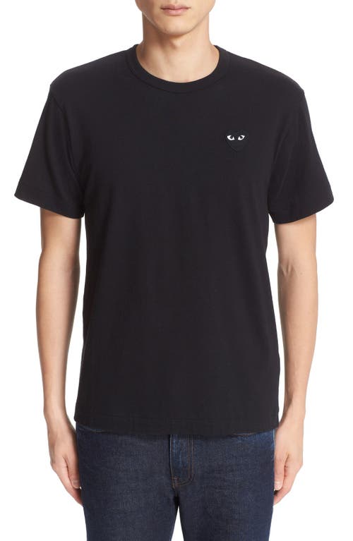 Comme des Garçons PLAY Logo Slim Fit Graphic T-Shirt in Black at Nordstrom, Size Small