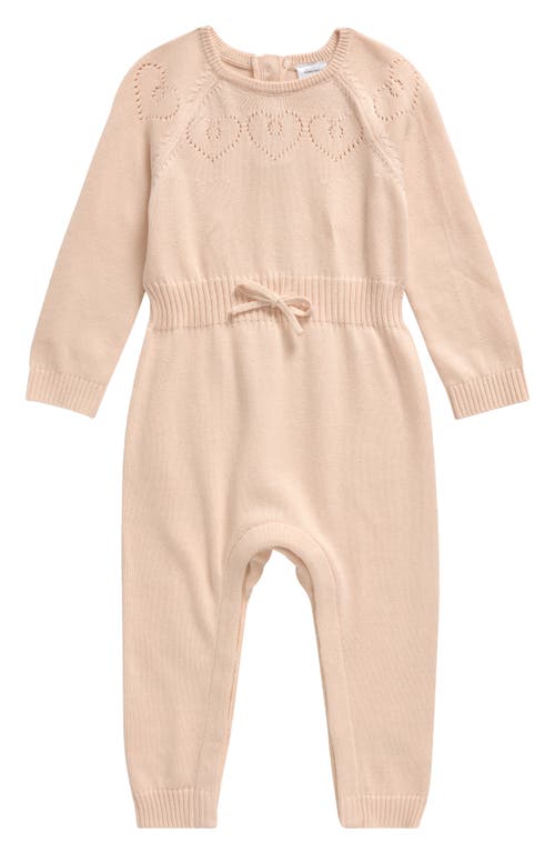 Shop Nordstrom Sweet Cotton Sweater Romper In Pink Morganite