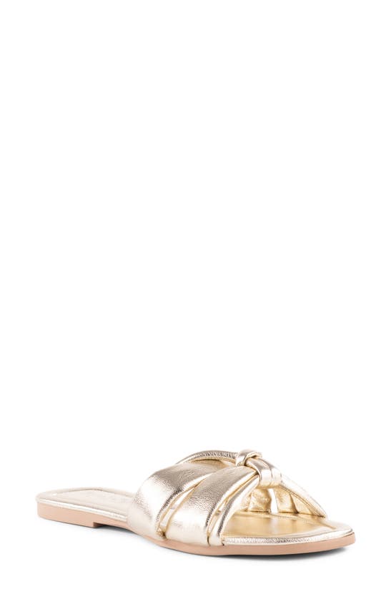 Shop Seychelles Shades Of Cool Slide Sandal In Light Gold