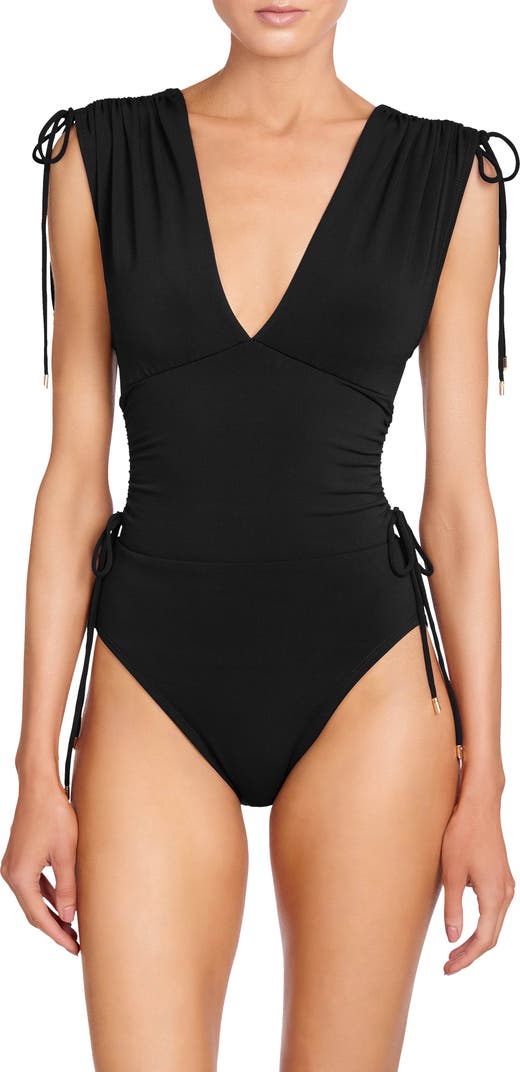 Aubrey V-Neck One-Piece Swimsuit