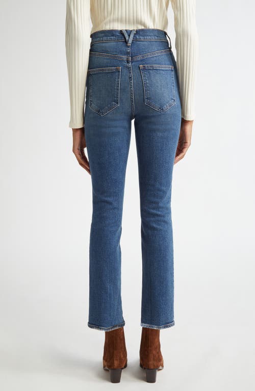 Shop Veronica Beard Ryleigh High Waist Ankle Slim Straight Leg Jeans In Wanderer Dust