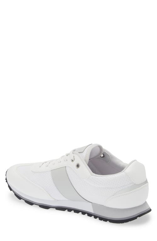 Hugo Boss Boss Low-top Sneakers In Technical Fabric In White