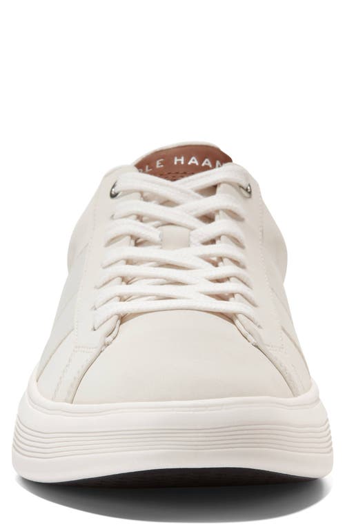 Cole Haan Grand Crosscourt Premier Sneaker In Ivory/white/british Tan