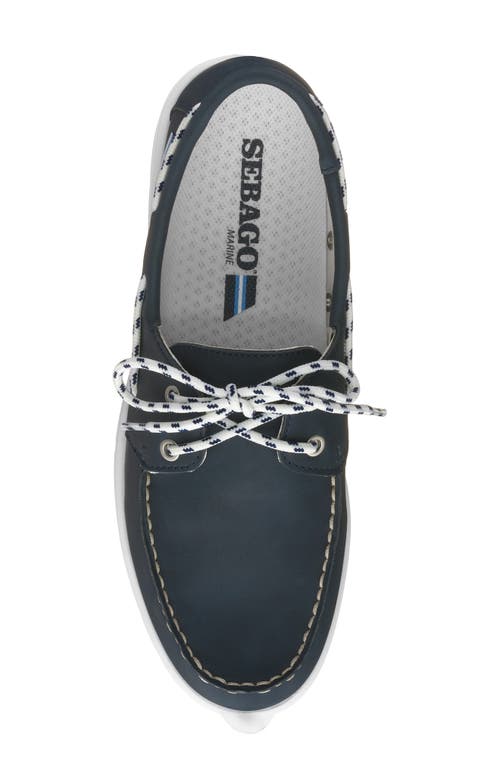 Shop Sebago Jackman Boat Shoe In Blue Navy