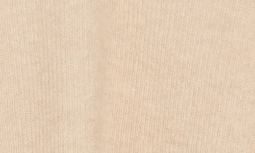 Bruno Magli Rib Cashmere Mock Neck Sweater In Oat White