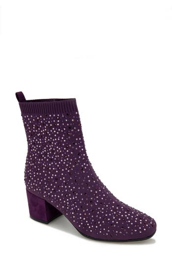 Reaction Kenneth Cole Rida Stretch Bootie Women) In Dark Purple