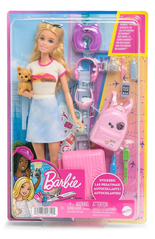 Mattel Barbie Malibu Travel Doll in Pink Multi at Nordstrom