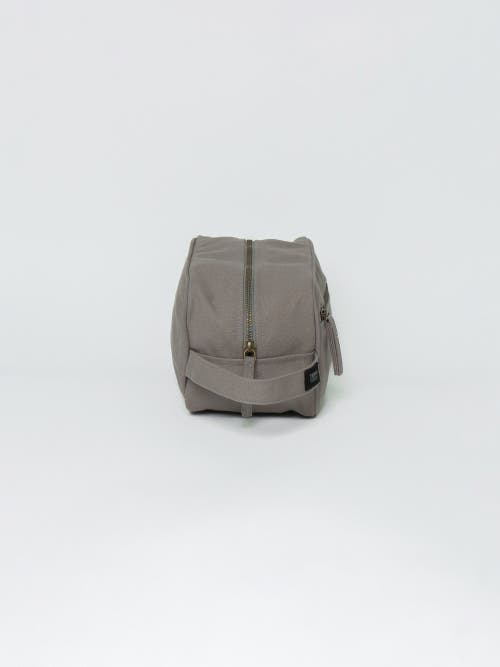 Terra Thread Organic Cotton Toiletry Bag In Cloud Grey