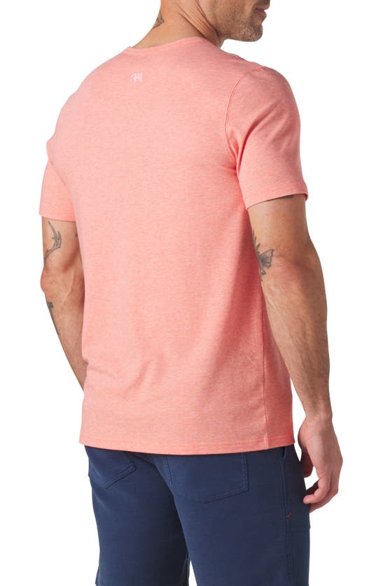 Shop The Normal Brand Short Sleeve Active Henley In Canyon Sunset