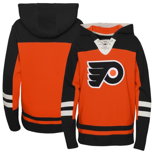 Outerstuff Preschool Orange Philadelphia Flyers Ageless Revisited Lace-Up V-Neck Pullover Hoodie