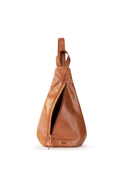 The Sak Geo Leather Sling Backpack In Tobacco