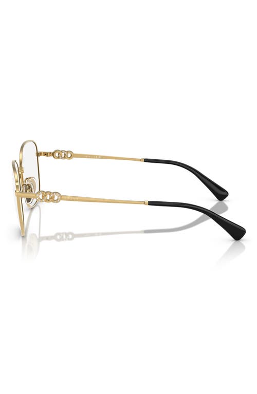 Vogue 52mm Square Optical Glasses In Gold/black
