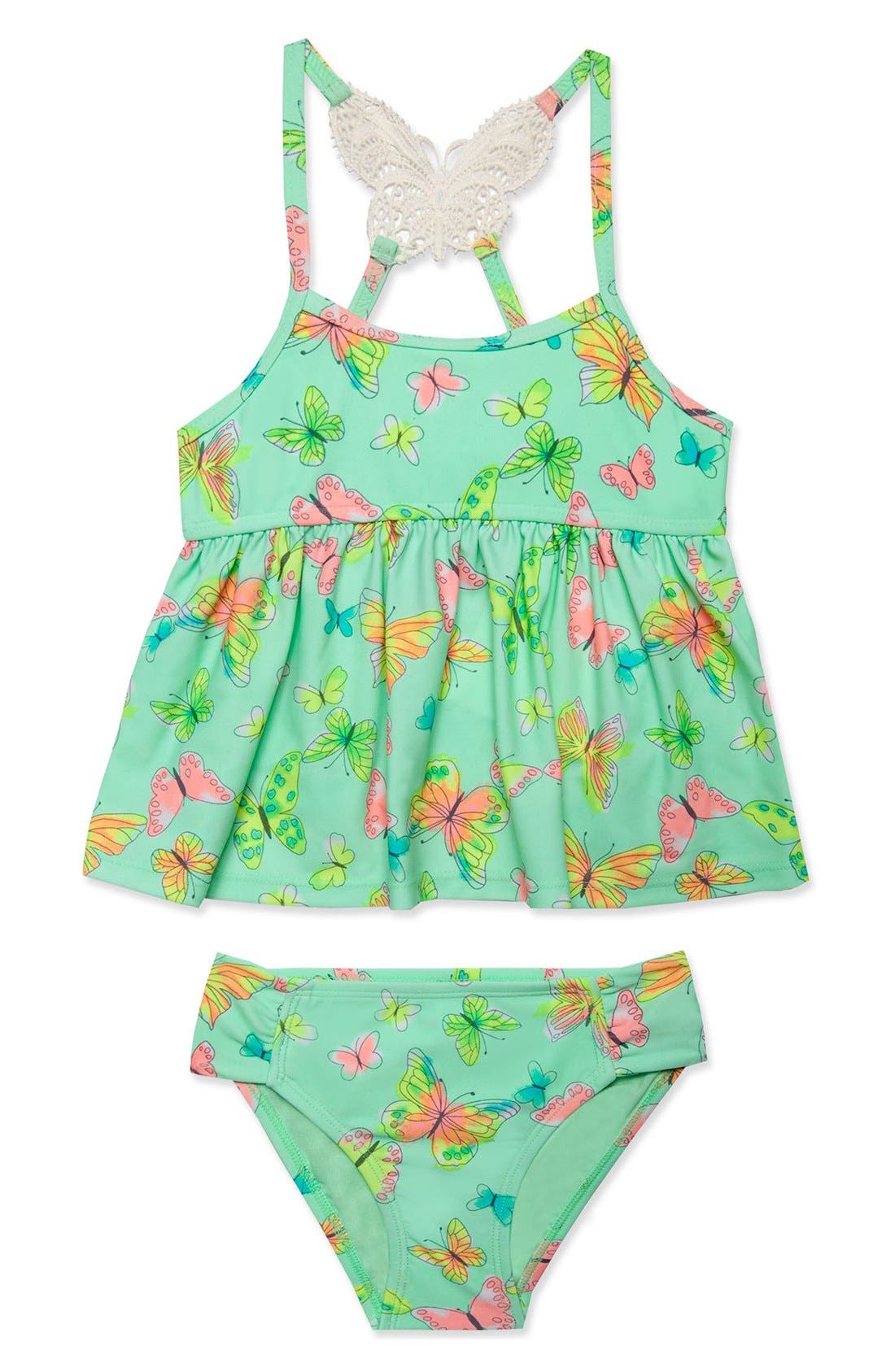 Hula Star 'Butterfly' TwoPiece Tankini Swimsuit (Toddler Girls