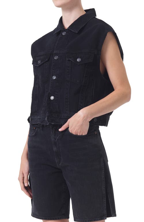 AGOLDE Charli Jagged Organic Cotton Denim Vest at Nordstrom, Size Small