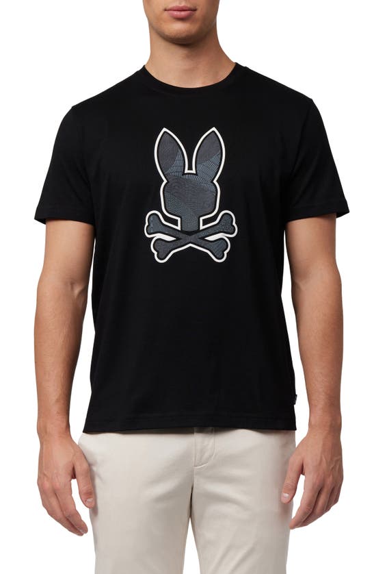 Psycho Bunny Lenox Graphic T-shirt In Black