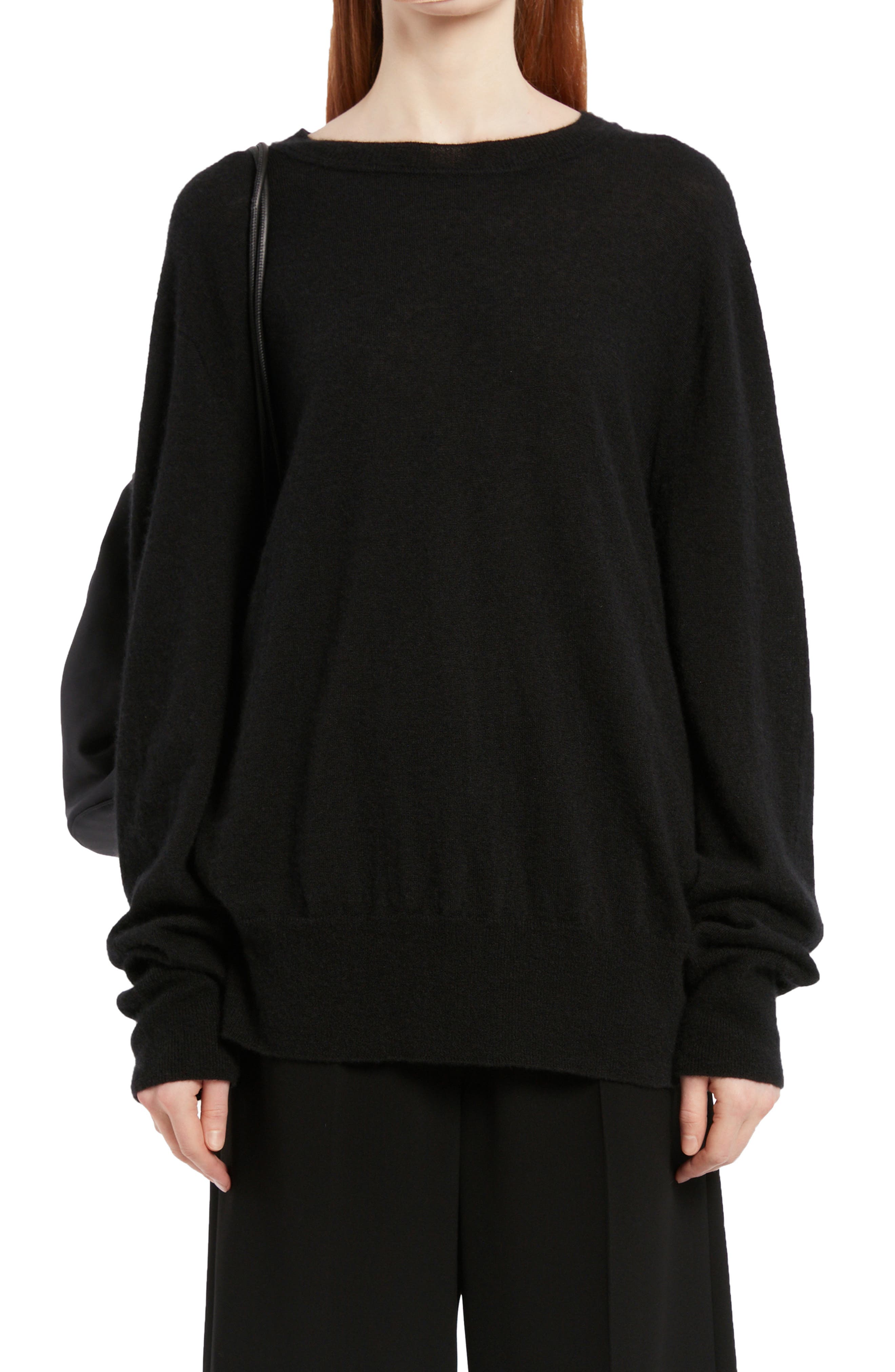 The Row Sibem Cashmere & Silk Sweater in Black at Nordstrom, Size X-Small
