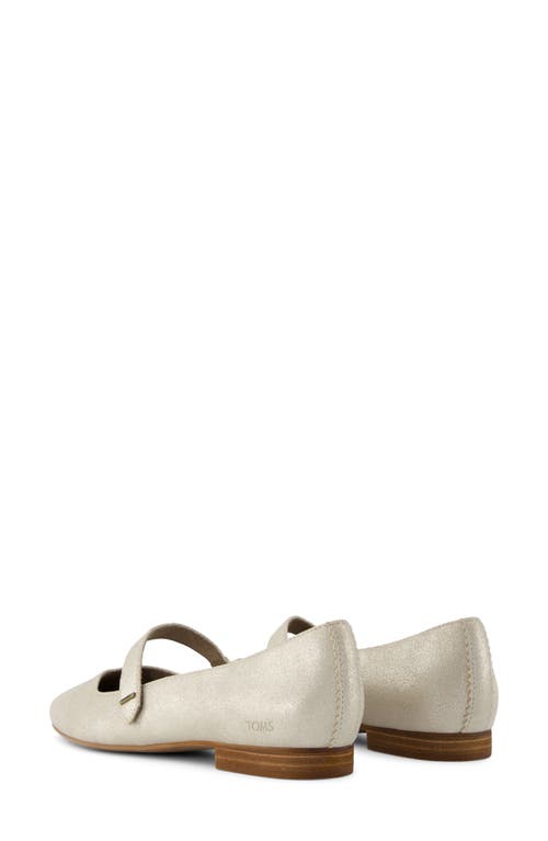 Shop Toms Bianca Mary Jane Flat In Silver