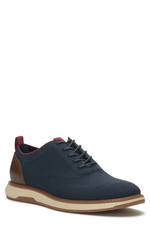 Shop Vince Camuto Staan Knit Oxford Sneaker In Eclipse/chili