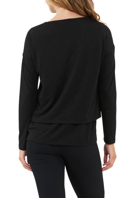 RIPE MATERNITY RIPE MATERNITY JAZMIN LONG SLEEVE MATERNITY/NURSING TOP
