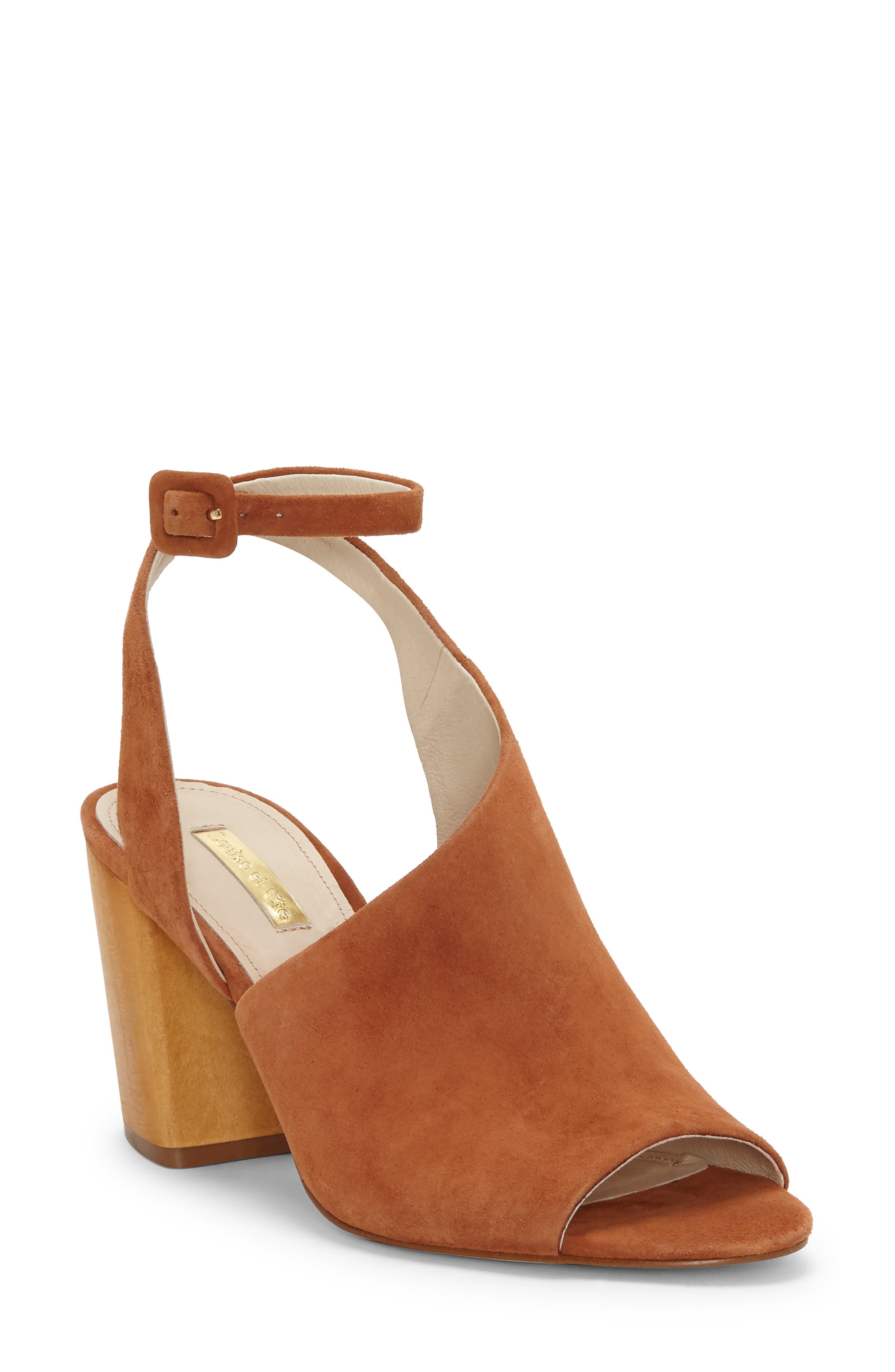 Louise Et Cie Kyvie Asymmetric Shield Sandal- Brown