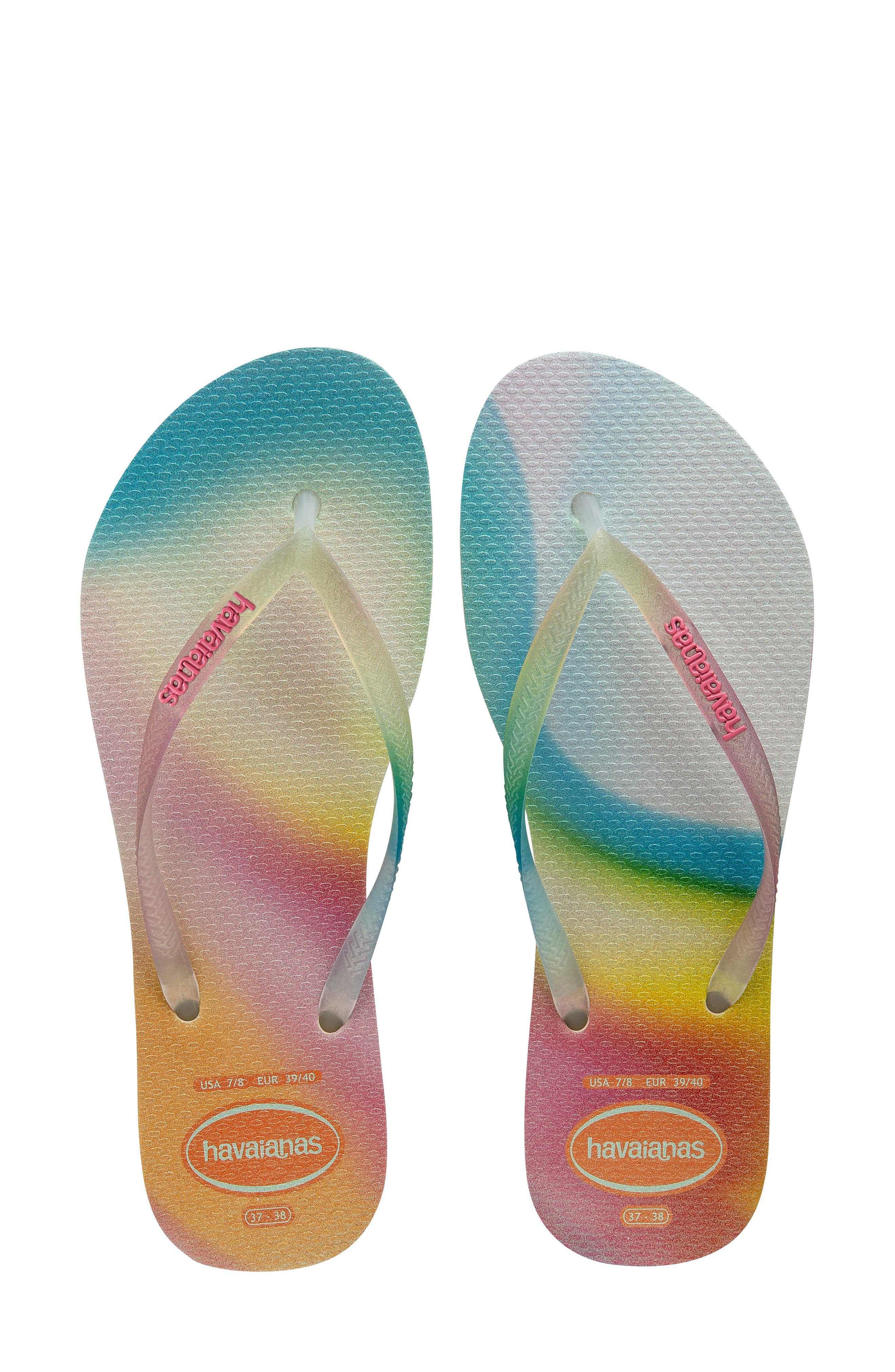 nordstrom rainbow flip flops