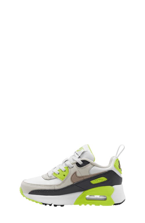 Nike Air Max 90 Easy-on Sneaker In White/ Khaki/ Cyber/ Dark Grey