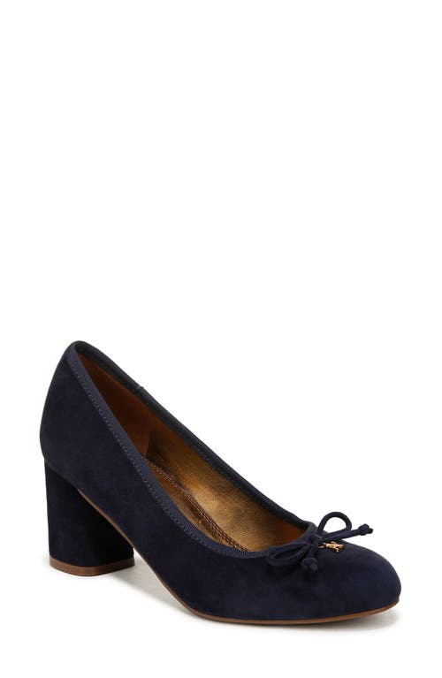 Shop Naturalizer Sienna Block Heel Pump In Midnight Blue