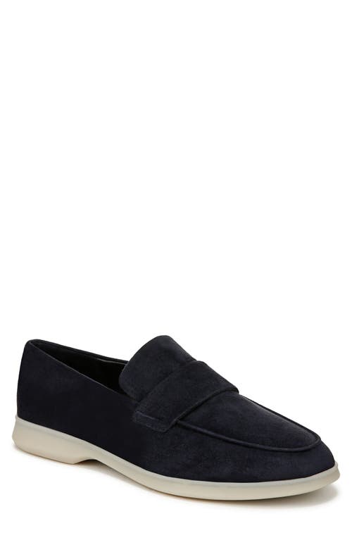 Shop Vince Bigsur Moc Toe Loafer In Blue Ink