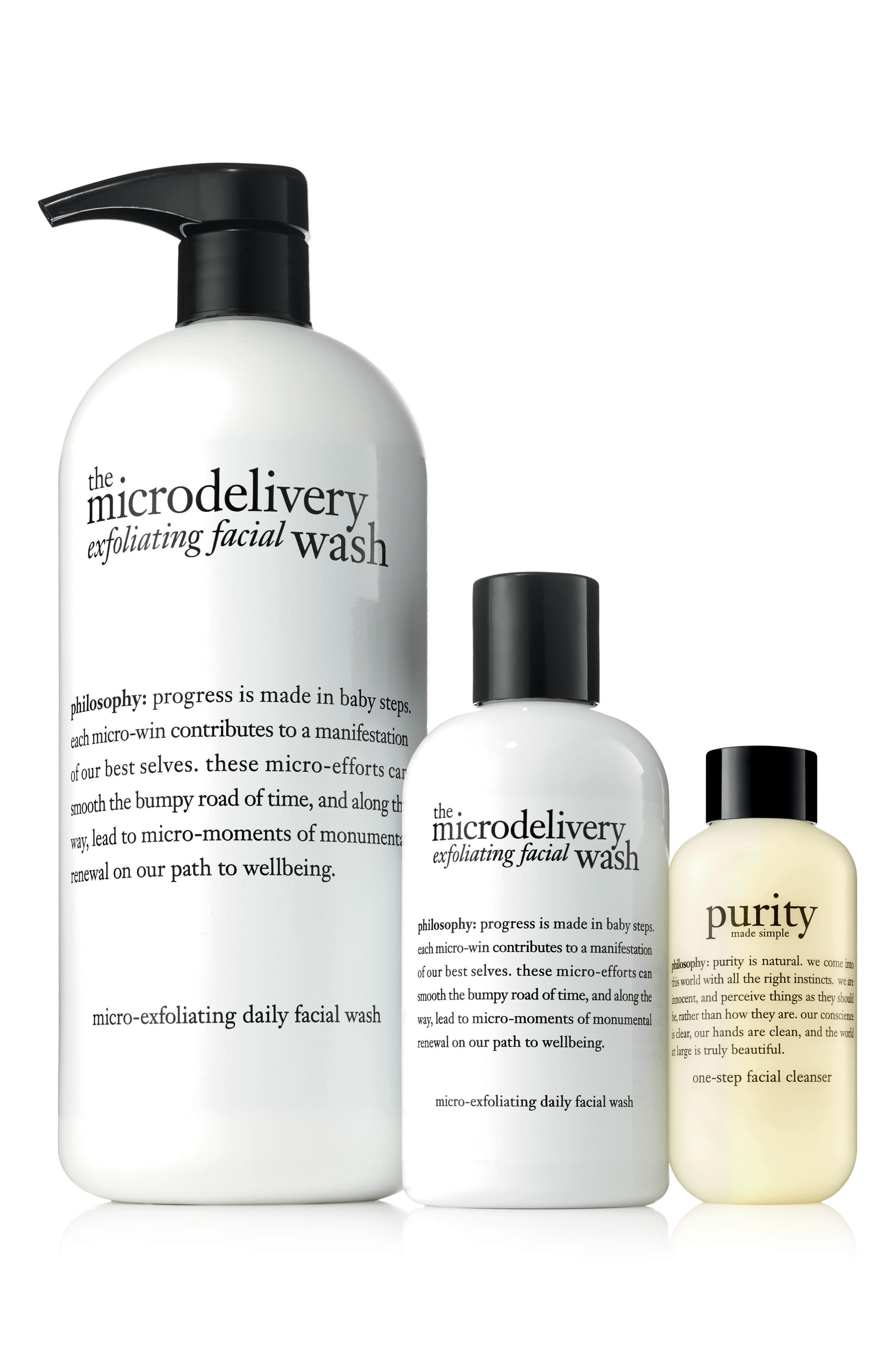 philosophy exfoliate & cleanse trio (99 Value) Nordstrom