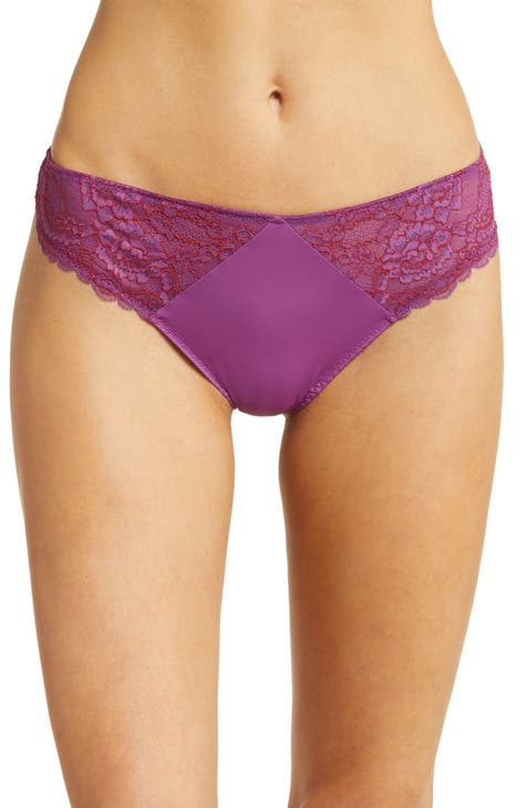 Rue 21 Women's Bikini Panties MEDIUM Uncensored Flames Lavender White New