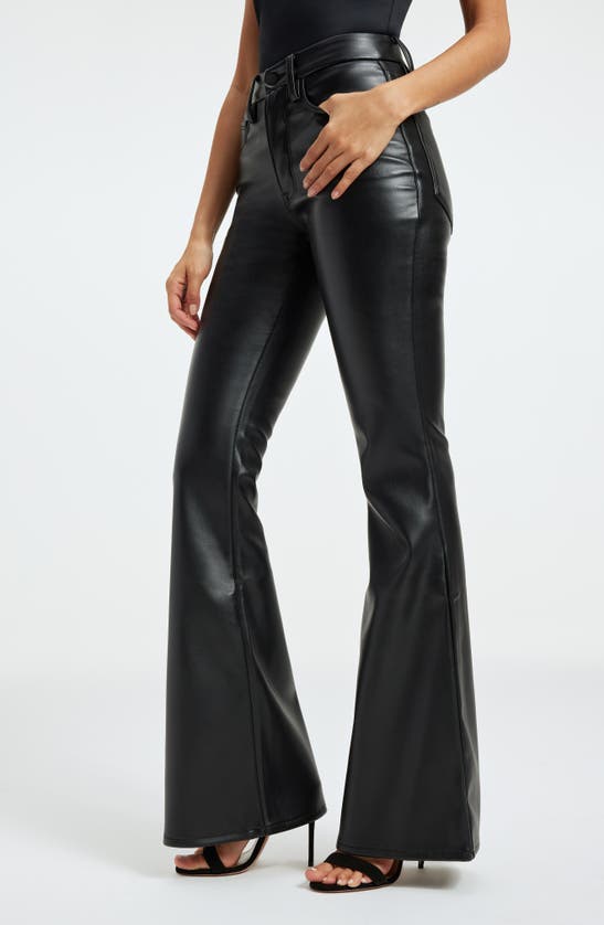 GOOD AMERICAN GOOD AMERICAN GOOD LEGS FLARE PANTS