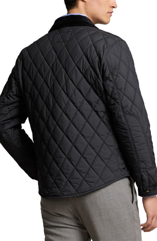 Shop Polo Ralph Lauren Brentford Quilted Shirt Jacket In Polo Black