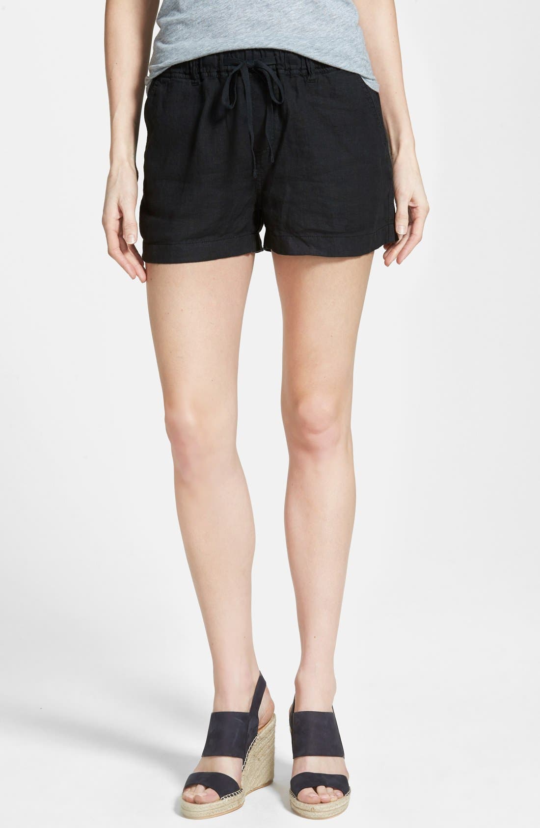 Caslon® Drawstring Linen Shorts (Regular & Petite) Nordstrom