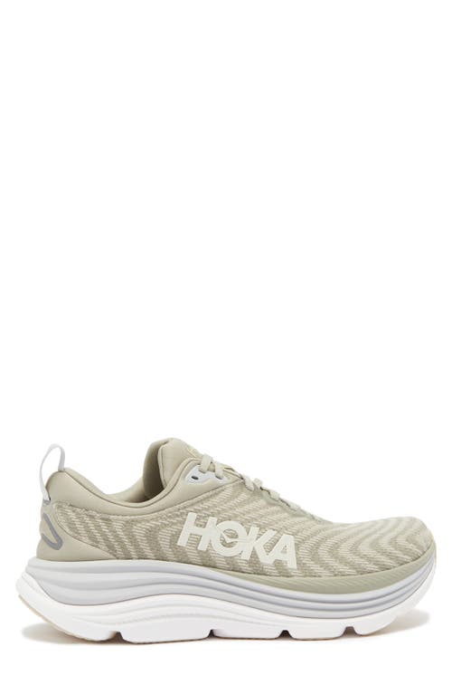 Shop Hoka Gaviota 5 Running Shoe In Barley/oat Milk