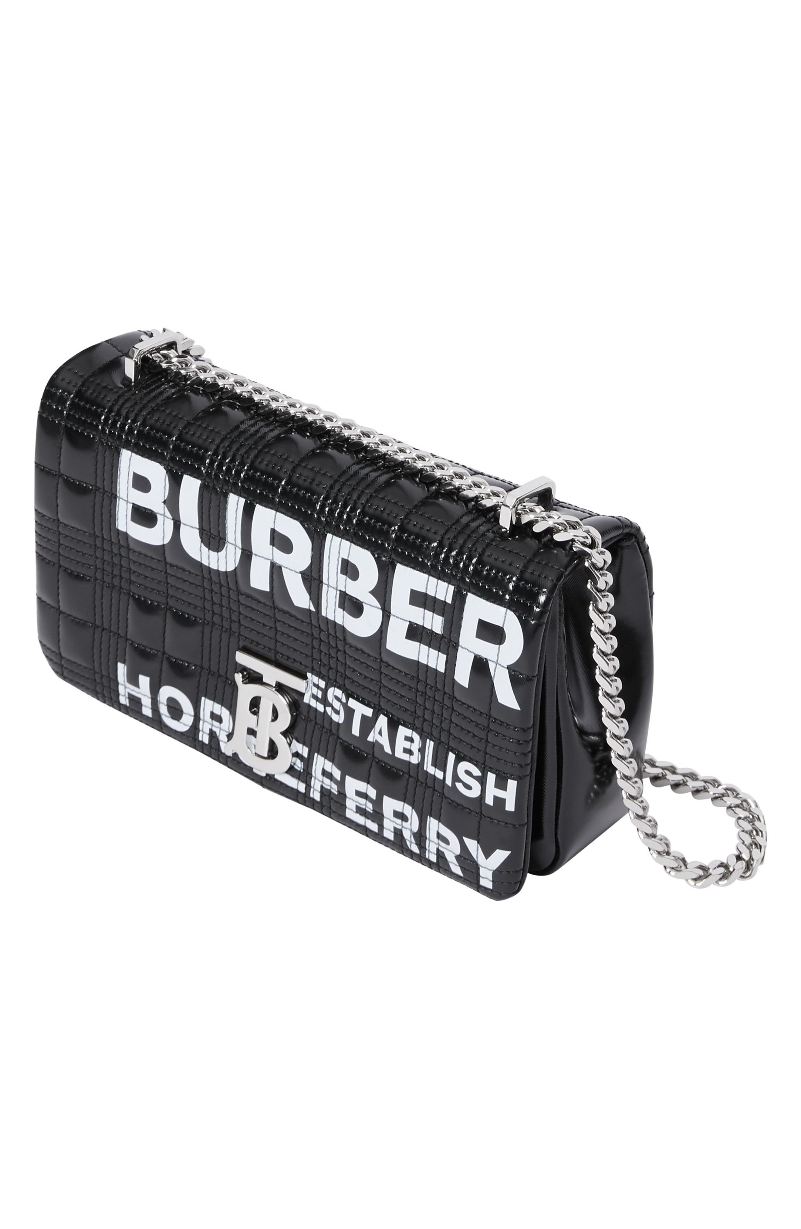 burberry small horseferry print quilted lola bag