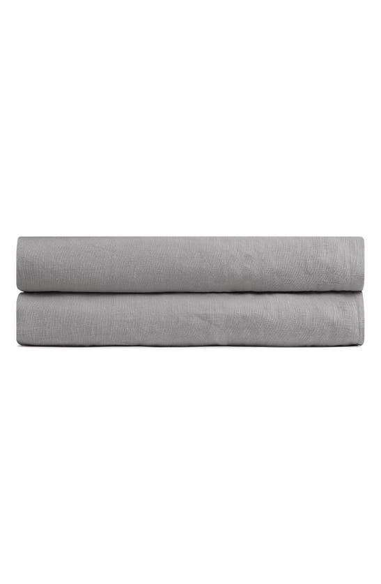 Parachute Linen Fitted Sheet In Grey