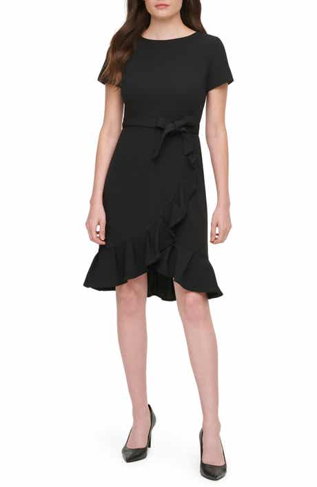 Calvin klein ruffle sleeve top dress