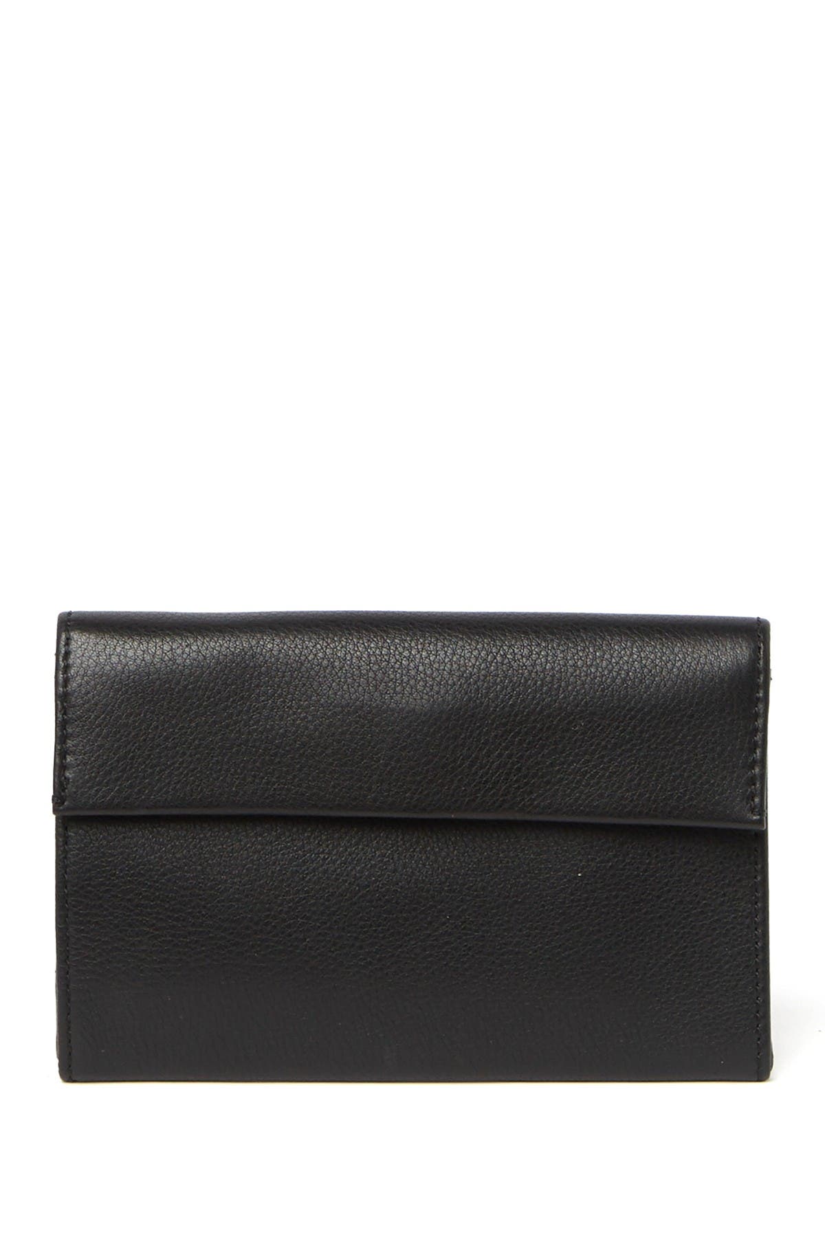 Hobo Ember Flap Wallet In Black