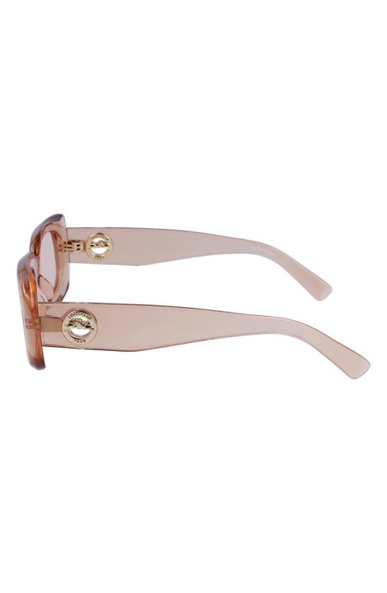 LONGCHAMP LONGCHAMP MEDALLION 52MM RECTANGULAR SUNGLASSES