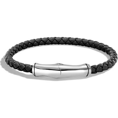 John Hardy Bamboo Braided Leather Bracelet