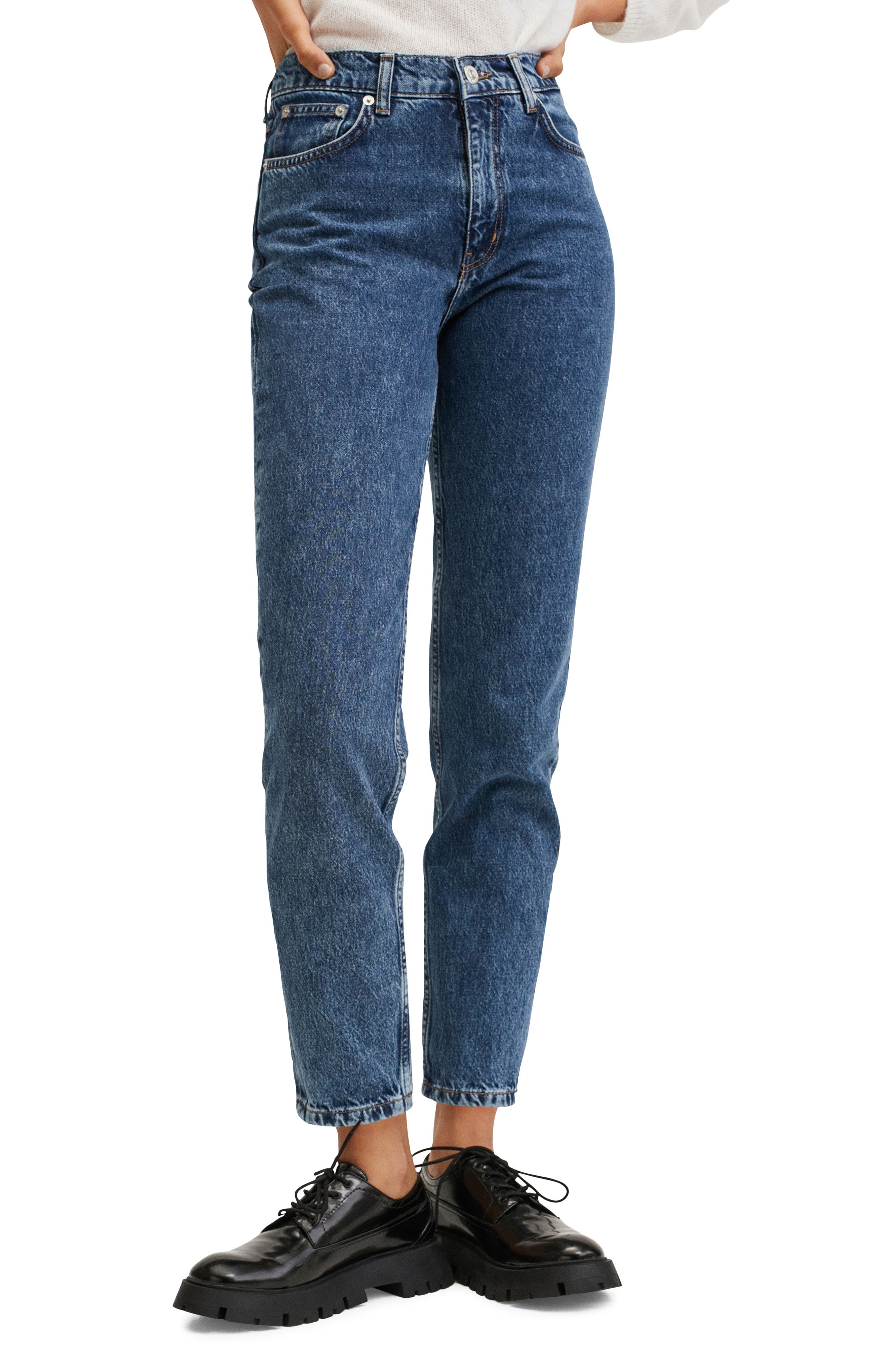MANGO High Waist Mom Jeans | Nordstrom