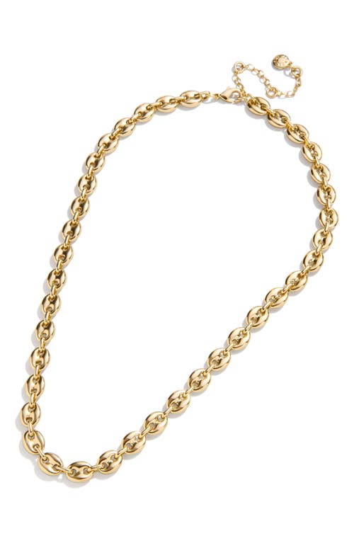 Shop Baublebar Mariner Chain Link Necklace In Gold