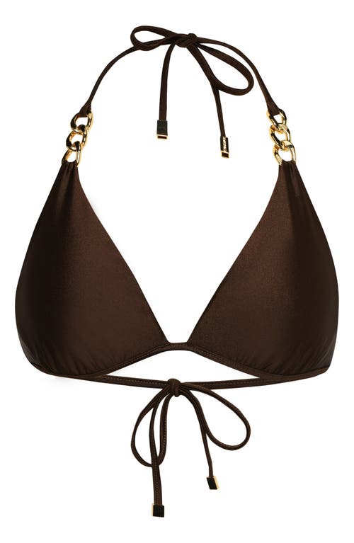 L AGENCE L'AGENCE ANNABELLE SHIMMERTRIANGLE BIKINI TOP 