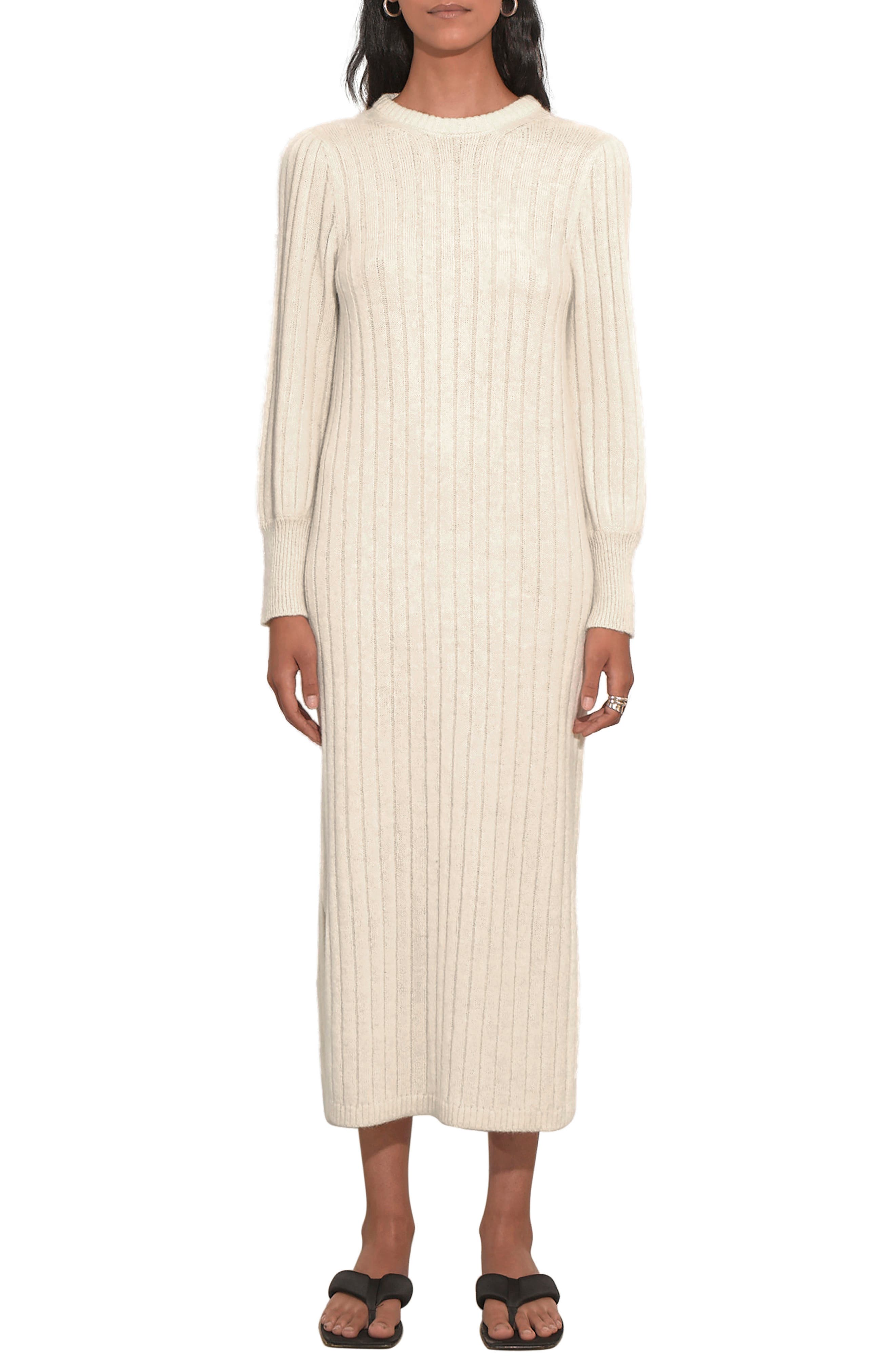 sweater dress ivory