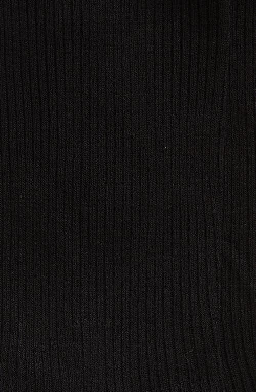 Nordstrom Rib Crew Socks In Black