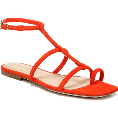Veronica Beard Mayuri Ankle Strap Sandal- Orange