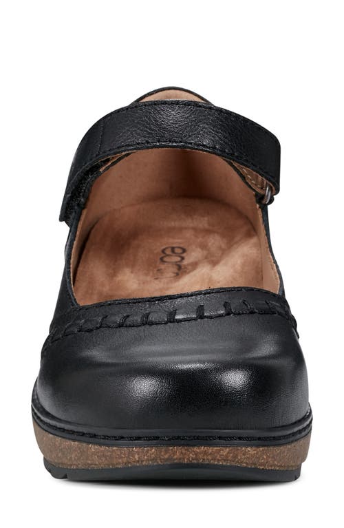 Earth Kalece Womens Adjustable Leather Mary Jane Heels In Black
